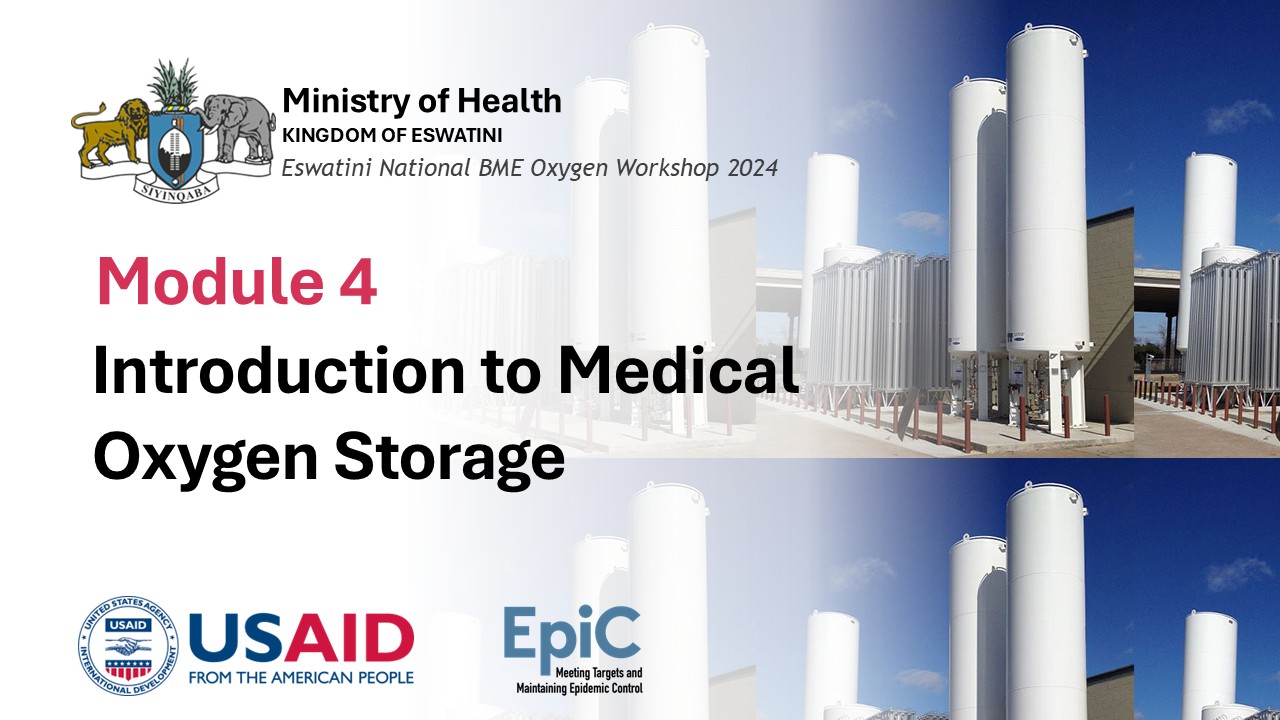 INTRODUCTION TO MEDICAL OXYGEN STORAGE