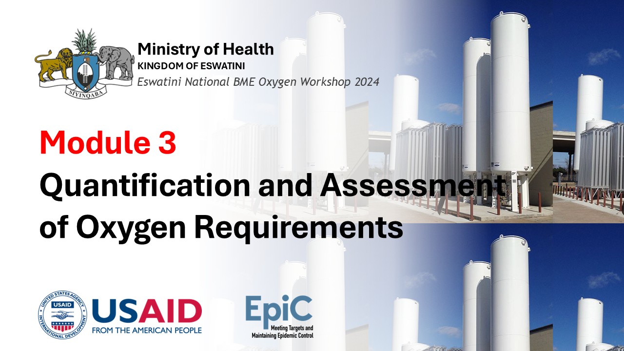 Quantification and Assessment of Oxygen Requirements