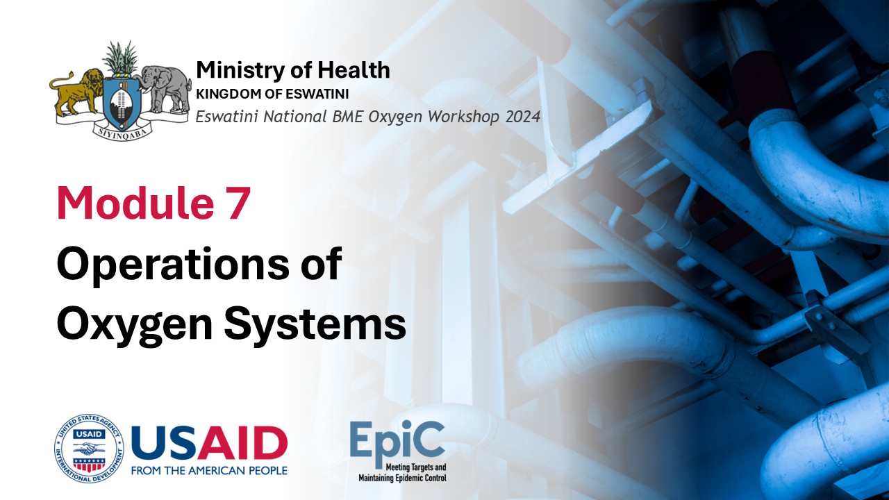 Operation of Oxygen systems